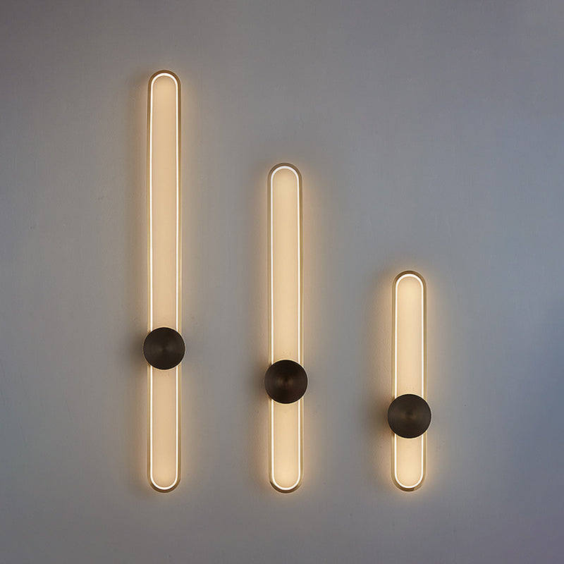 Living Room Wall Light Modern Oval Shape LED Simple Wall Mount Lighting