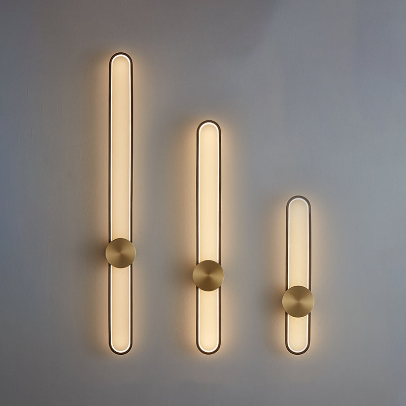 Living Room Wall Light Modern Oval Shape LED Simple Wall Mount Lighting
