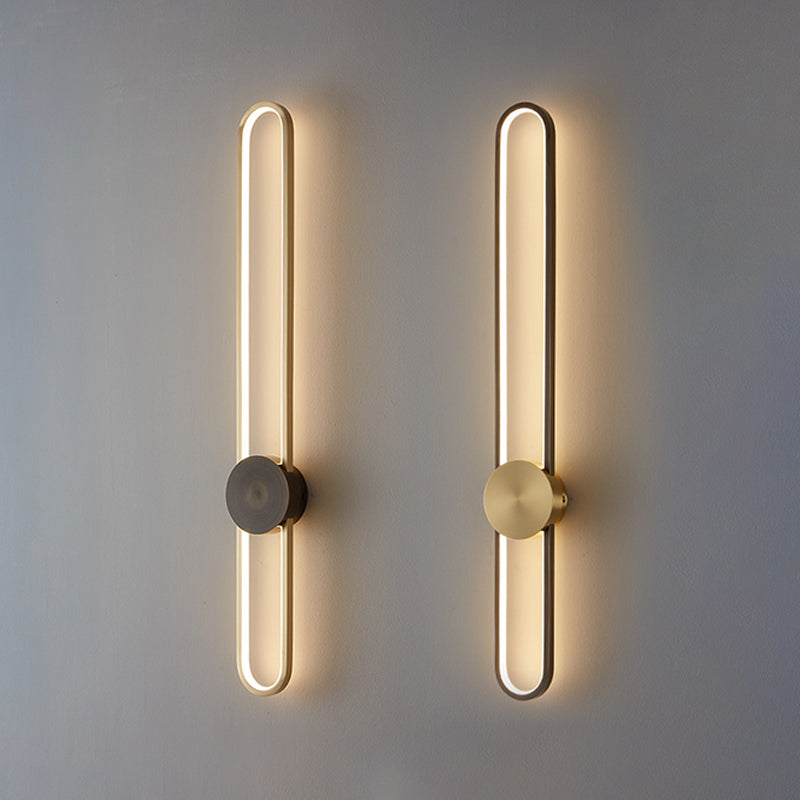Living Room Wall Light Modern Oval Shape LED Simple Wall Mount Lighting