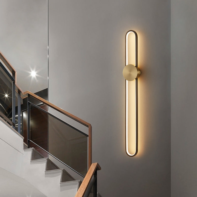 Living Room Wall Light Modern Oval Shape LED Simple Wall Mount Lighting