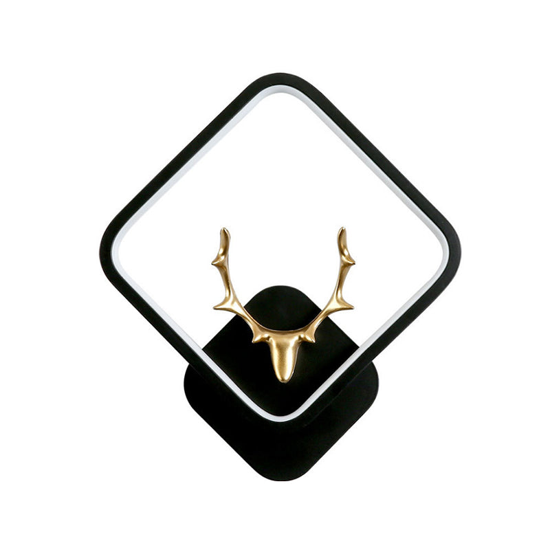 Wohnzimmer Moderne Wandleuchte schwarze LED Einfache 1 leichte Wandmontage Licht