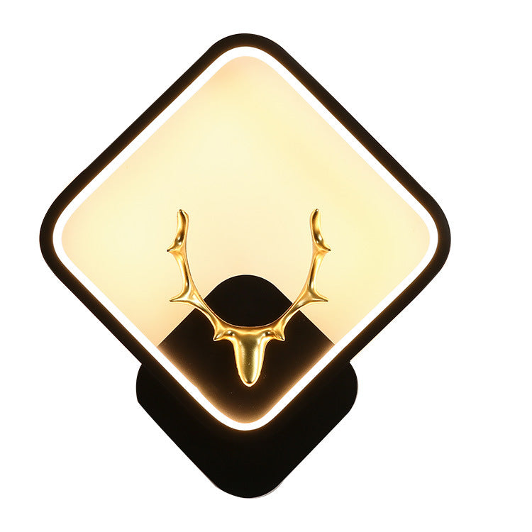 Wohnzimmer Moderne Wandleuchte schwarze LED Einfache 1 leichte Wandmontage Licht