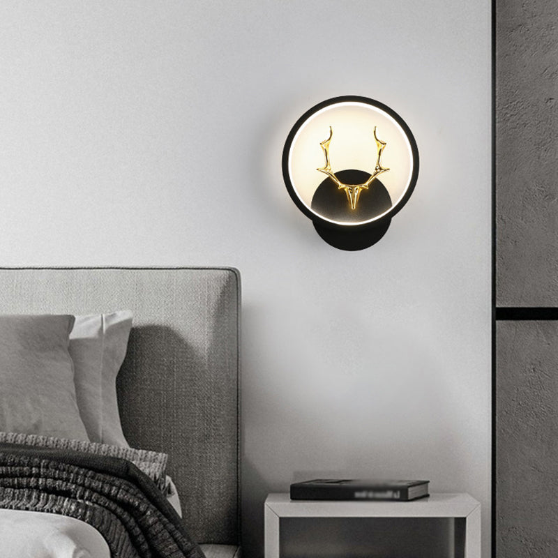 Application murale noire moderniste LED simple LED simple Mur Mur