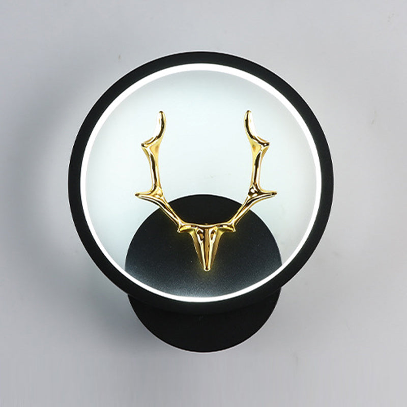 Application murale noire moderniste LED simple LED simple Mur Mur