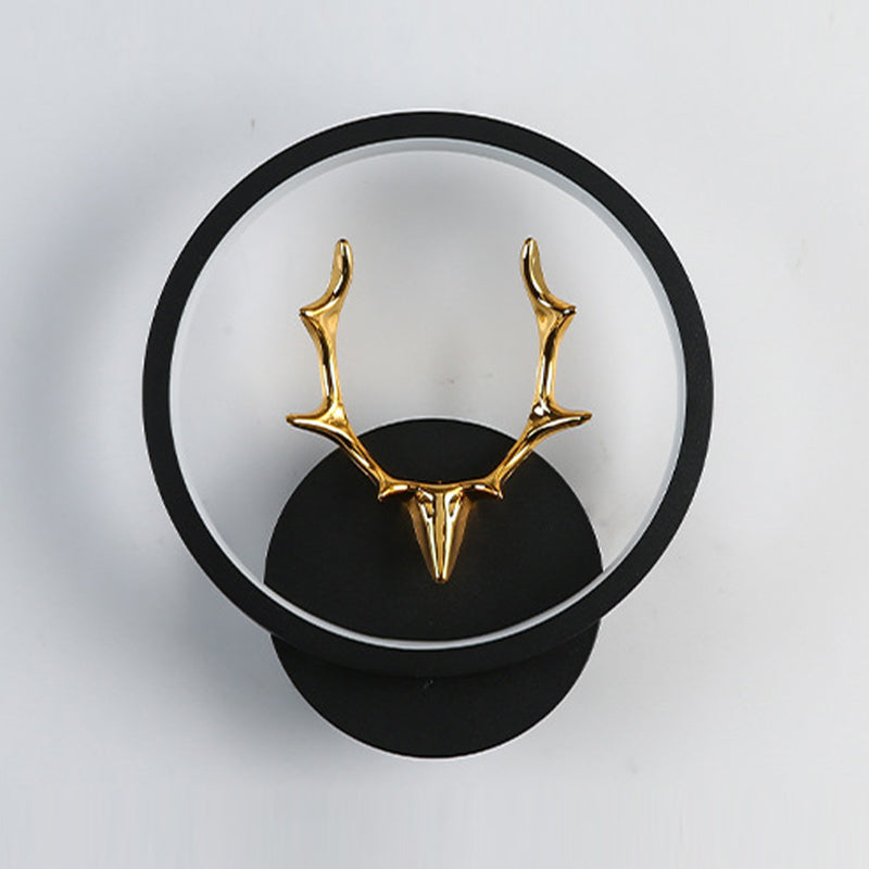 Application murale noire moderniste LED simple LED simple Mur Mur