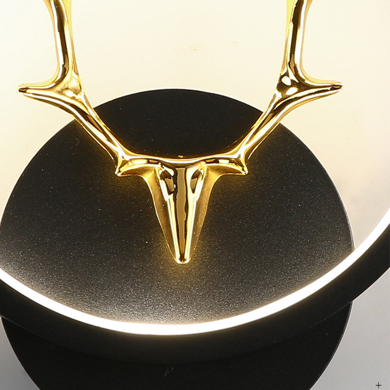 Application murale noire moderniste LED simple LED simple Mur Mur