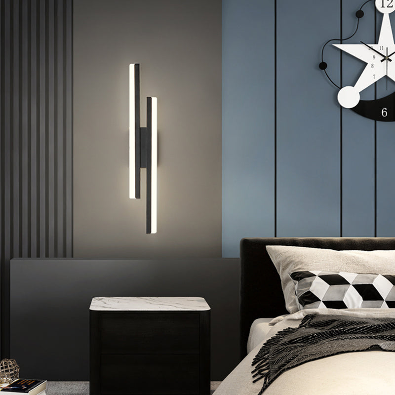 Zeitgenössische Einfachheit Wandlampe Lineare Wandleuchten für Schlafzimmer