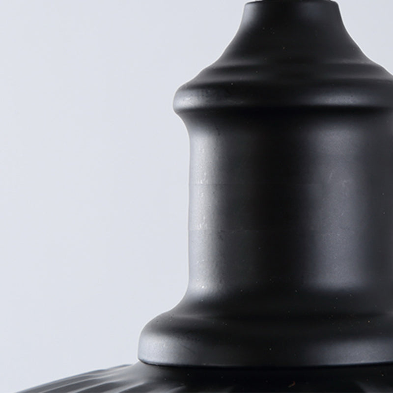 Illuminazione con funce murale in metallo in stile industriale Apparecchio di illuminazione da parete esterna in nero