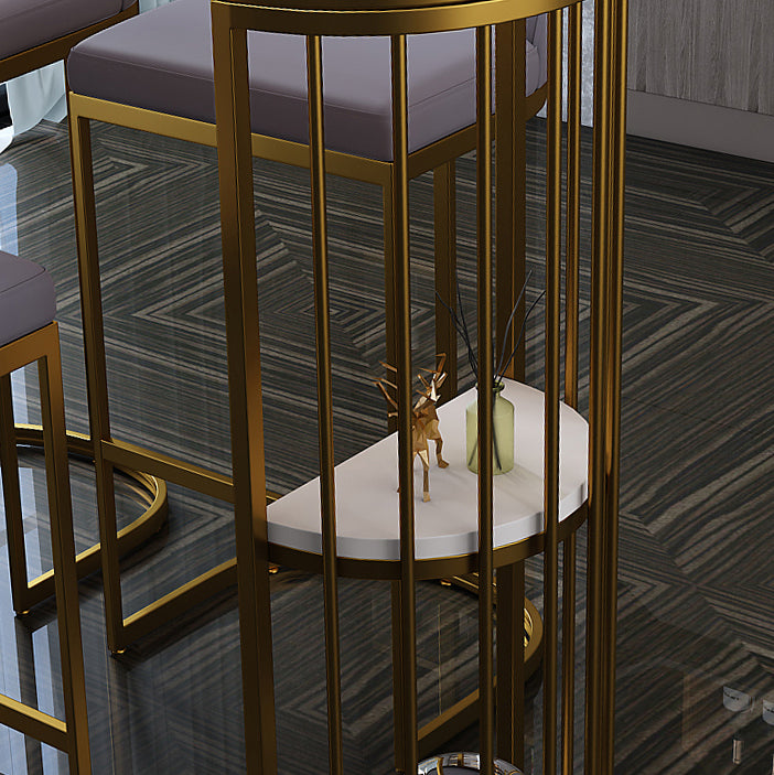 Table du comptoir supérieur en pierre blanche industrielle Tableau de 42 pouces pour le salon