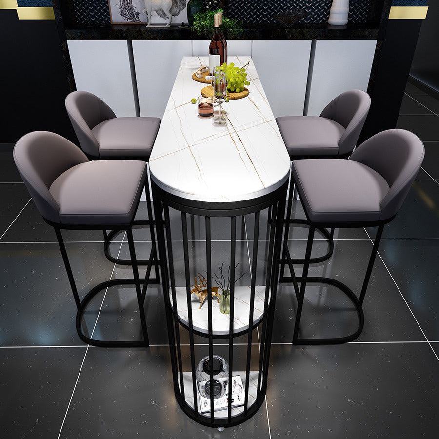 Table du comptoir supérieur blanc industriel Tableau de 42 pouces pour la cuisine