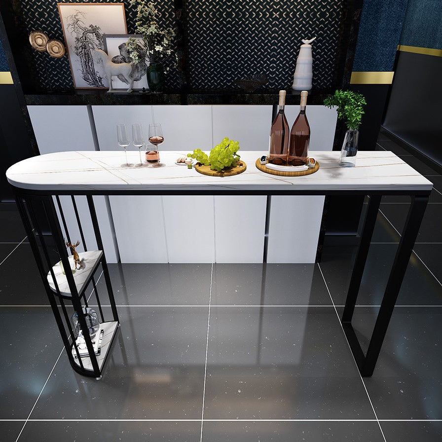 Table du comptoir supérieur blanc industriel Tableau de 42 pouces pour la cuisine