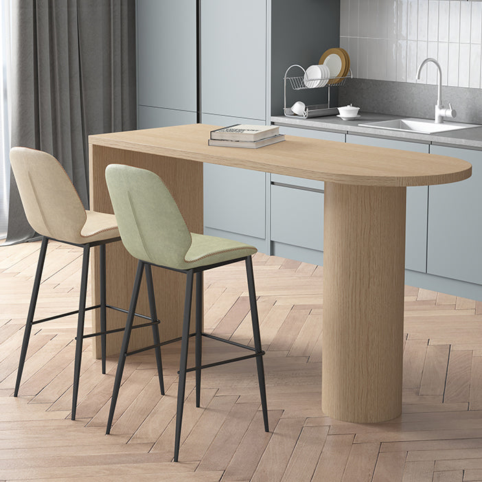 Industriel 41,3 "H TABLE DE BAR TABLE BISTRO SPÉCIALITÉ TABLE AVEC DOUBLE PIEDELLEMENT