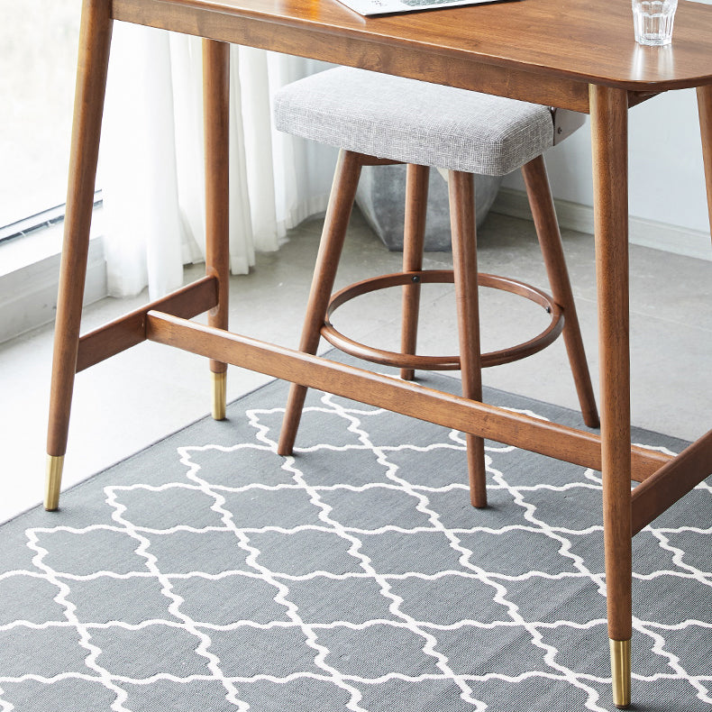 Industrial 40.7"H Bar Table Natural Wood Specialty Top Bistro Table for Living Room