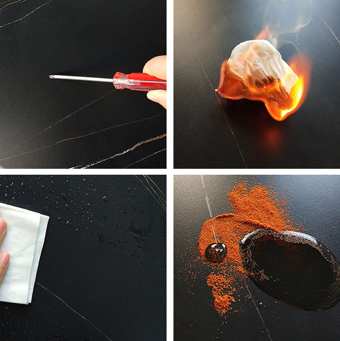 Industrial Gray Bar Table Faux Marble White 21.6" Round Top Bistro Table for Cafe