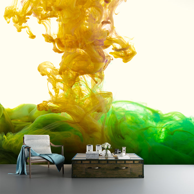 Contemporary Ink Fusion Murals Wallpaper Mildew Resistant Wall Murals for Home