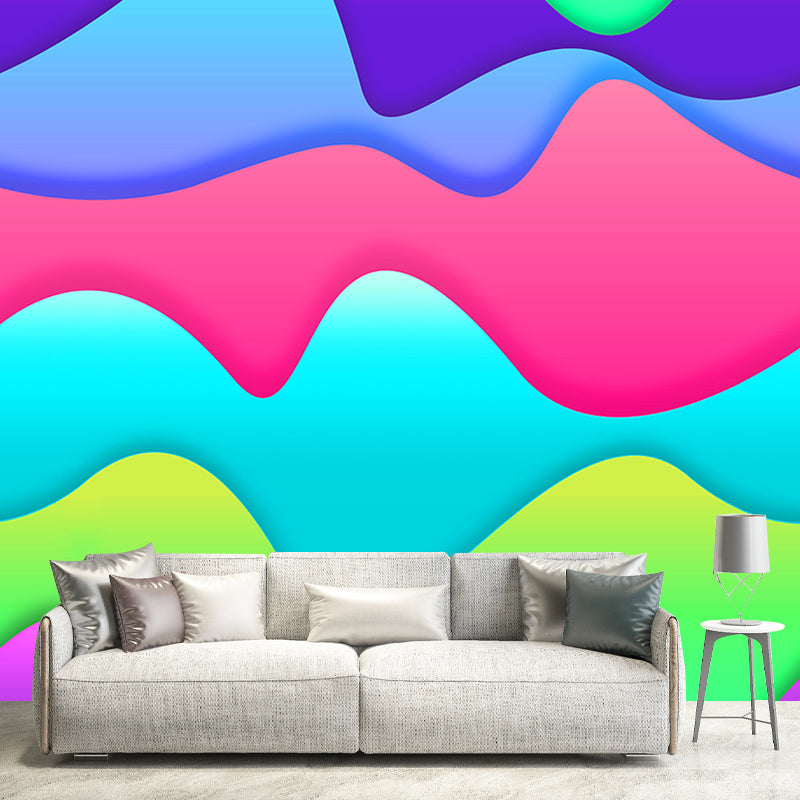 Geometry Illustration Wall Murals Mildew Resistant Wall Murals for Home