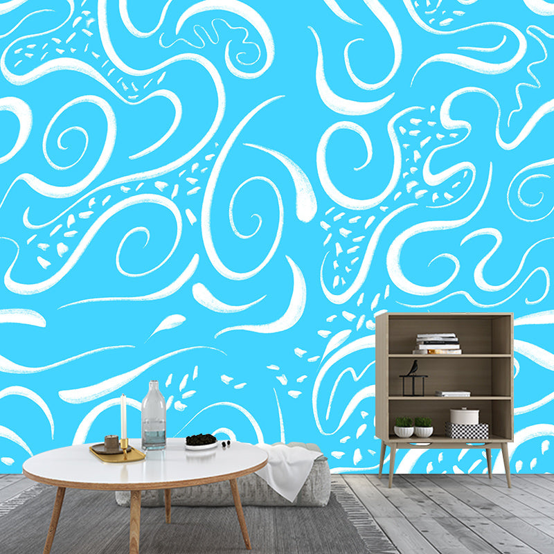Customized Geometry Murals Illustration Mildew Resistant Wall Murals for Room
