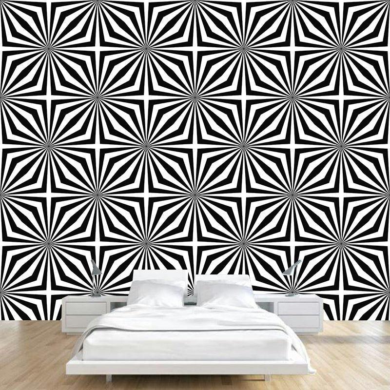 Birght Color Geometry Murals Illustration Mildew Resistant Wall Murals for Home