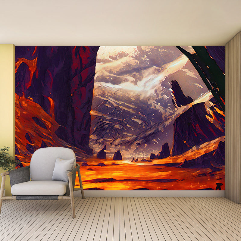 Mildew Resistant Painting Murals Wallpaper Illustration Wall Murals for Living Room
