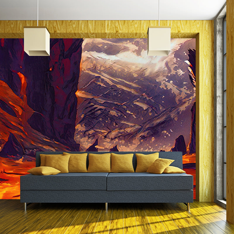 Mildew Resistant Painting Murals Wallpaper Illustration Wall Murals for Living Room