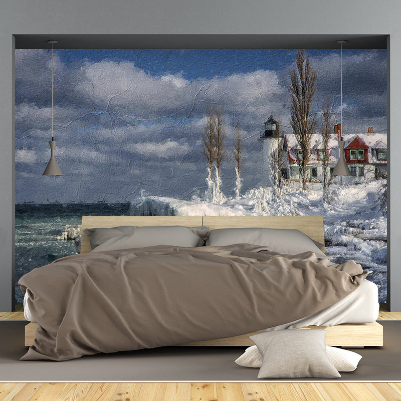 Mildew Resistant Painting Murals Wallpaper Illustration Wall Murals for Living Room