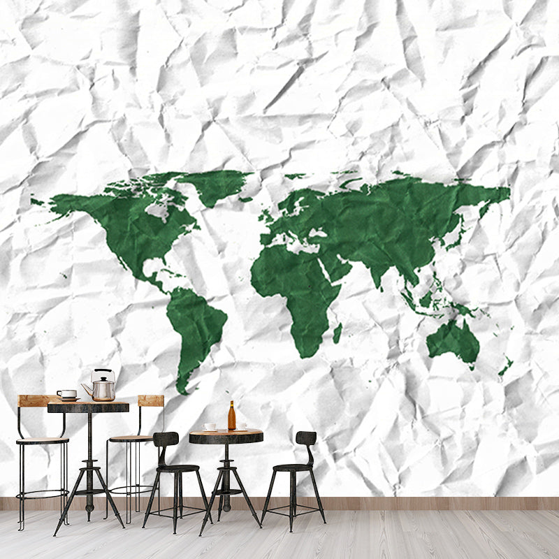 Map Wall Murals Wallpaper Contemporary Mildew Resistant Wall Murals for Home