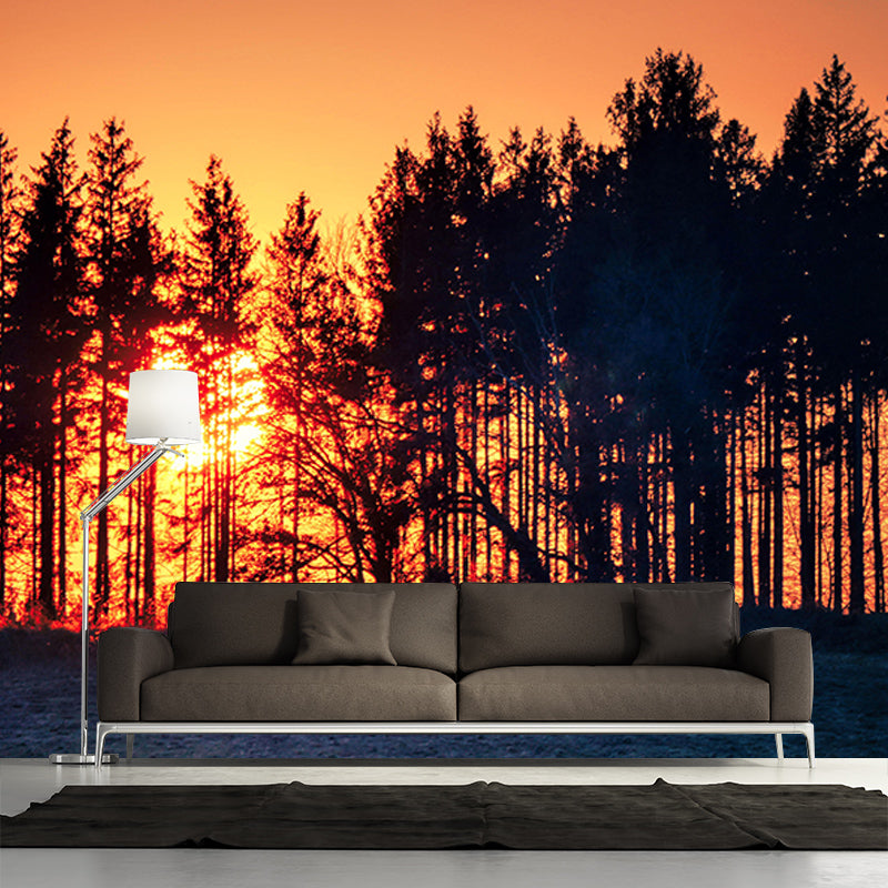 Dining Room Wall Mural Modern Forest Decorative Eco-friendly Wall Covering