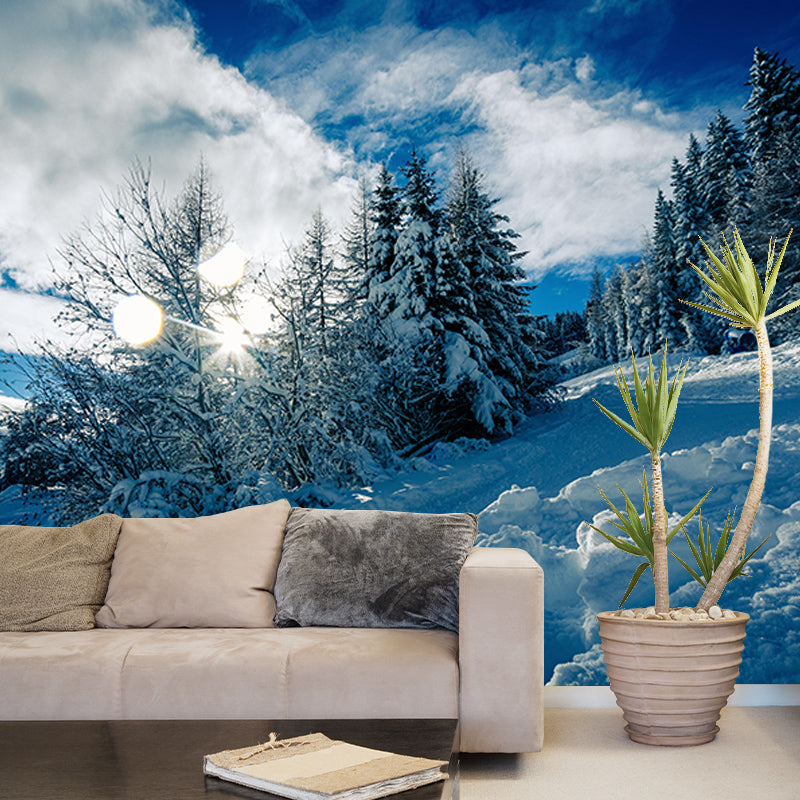 Living Room Wall Mural Modern Forest Decorative Eco-friendly Wall Covering