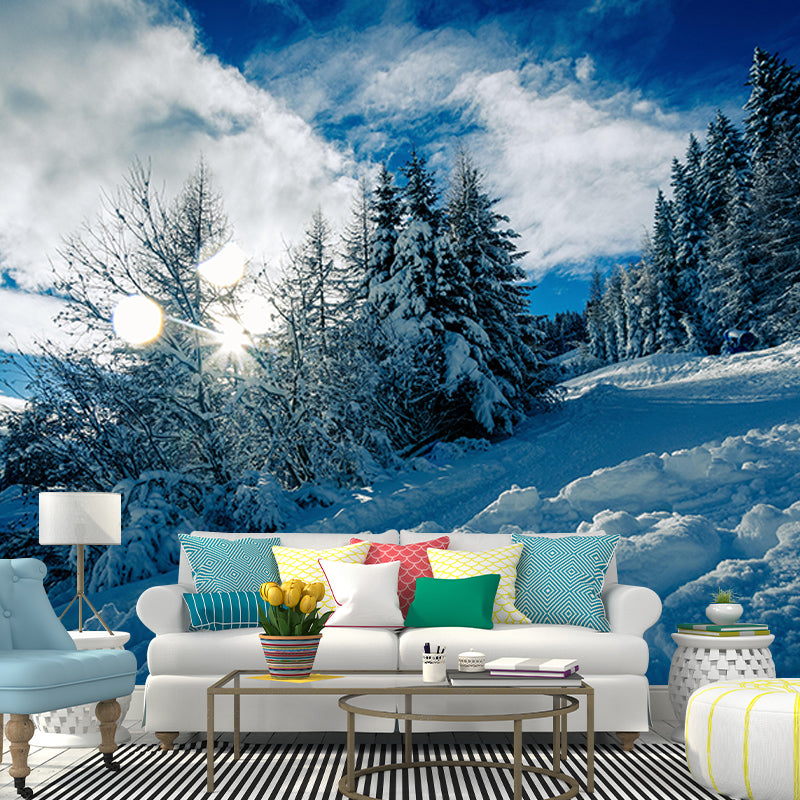 Living Room Wall Mural Modern Forest Decorative Eco-friendly Wall Covering