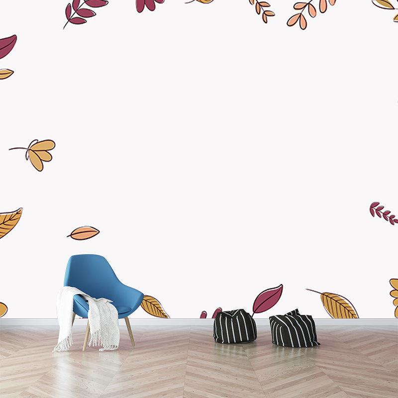 Illustration Wall Mural Tropical Plants Decorative Eco-friendly Wall Art