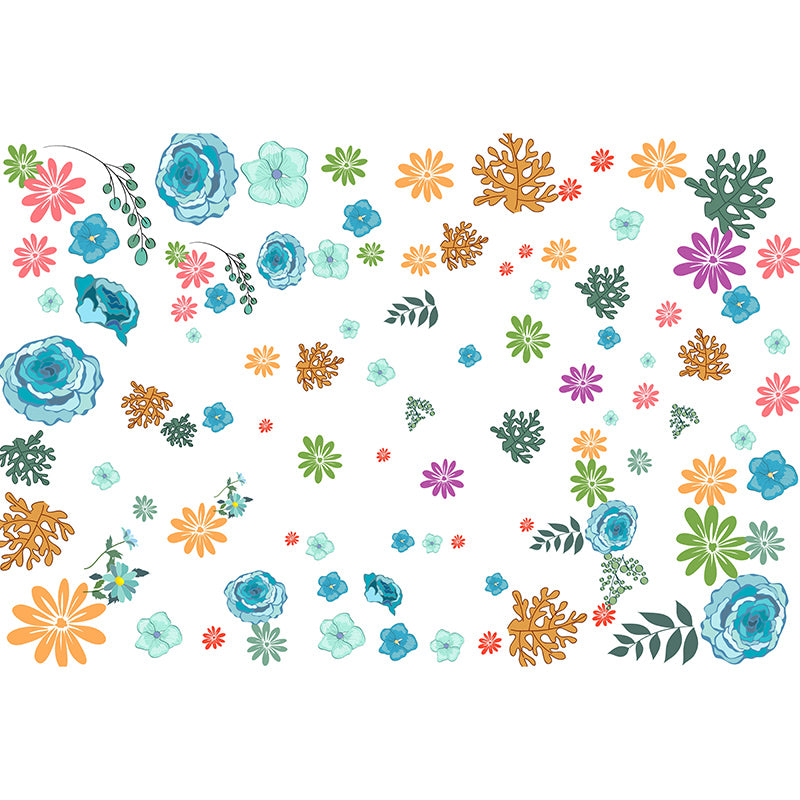 Sitting Room Wall Mural Tropical Plants Decorative Eco-friendly Wall Covering