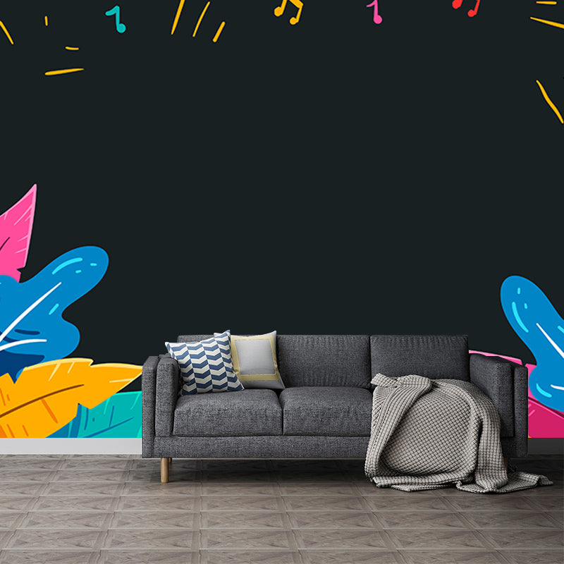 Tropical plants Mural Decorative Mildew Resistant Wall Covering