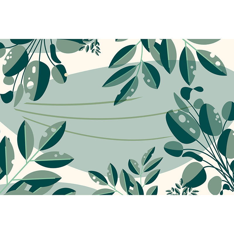 Tropical plants Mural Decorative Mildew Resistant Wall Covering