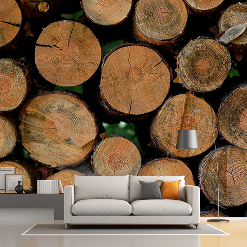 Kitchen Wall Mural Industrial Wood Texture Decorative Eco-friendly Wall Covering