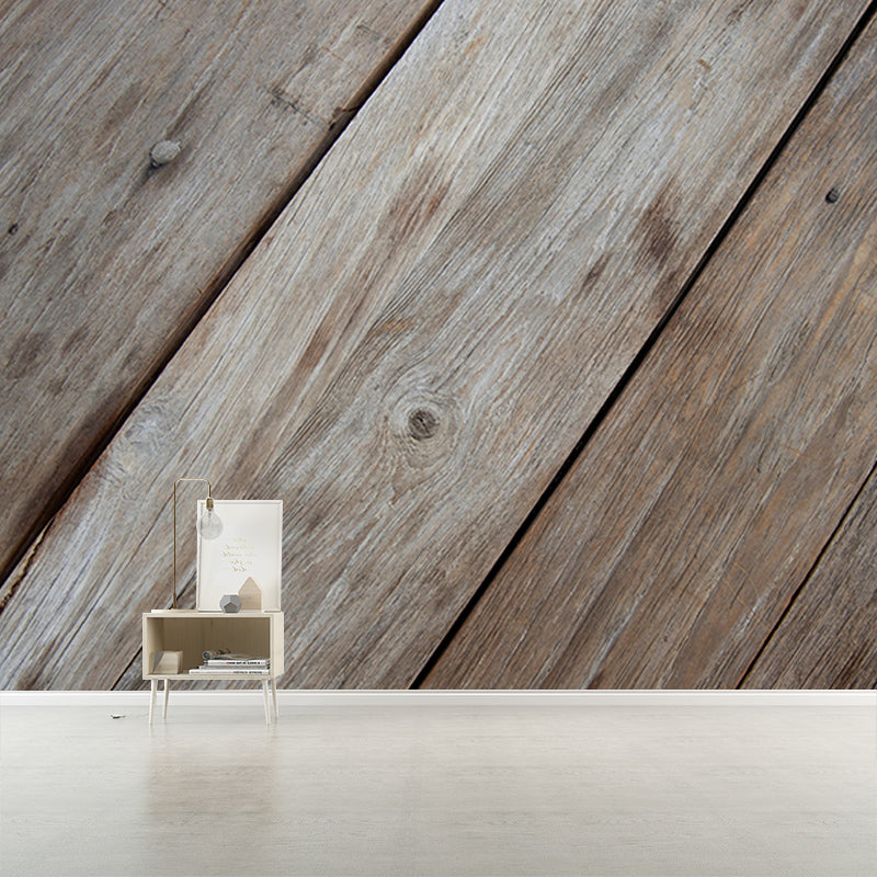 Bedroom Wall Mural Industrial Wood Texture Decorative Eco-friendly Wall Covering