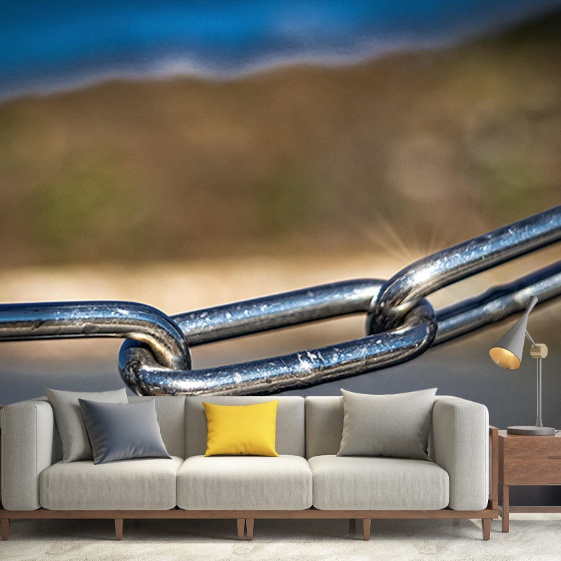 Eco-friendly Wall Mural Wallpaper Industrial Metal Decorative Wall Art