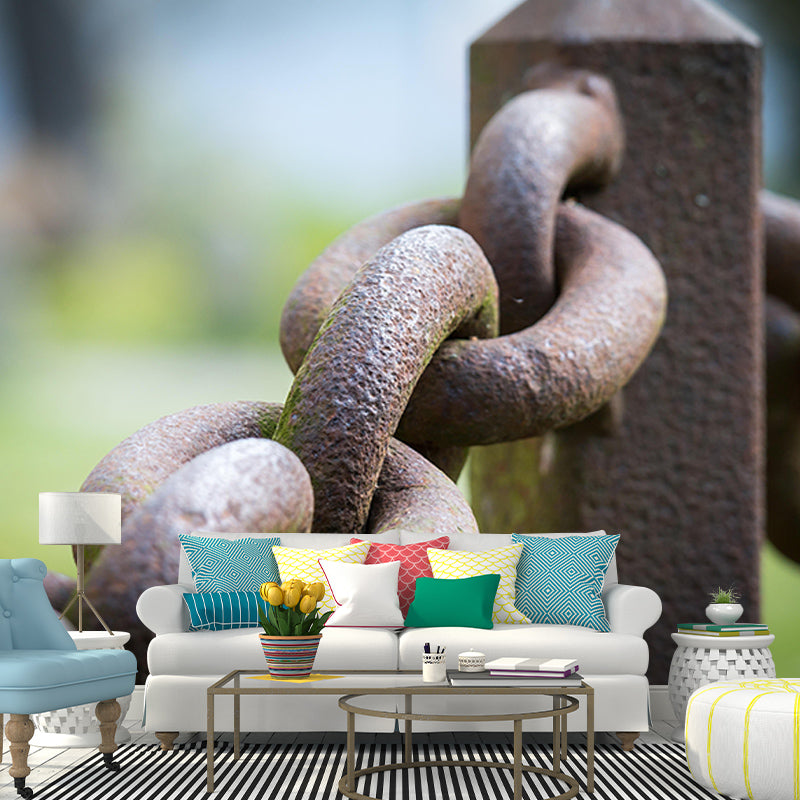 Garage Industrial Style Wall Mural Metal Decorative Eco-friendly Wall Art