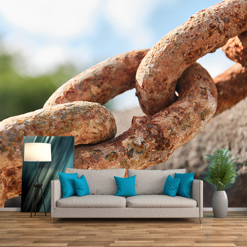 Room Wall Mural Industrial Metal Decorative Eco-friendly Wall Covering