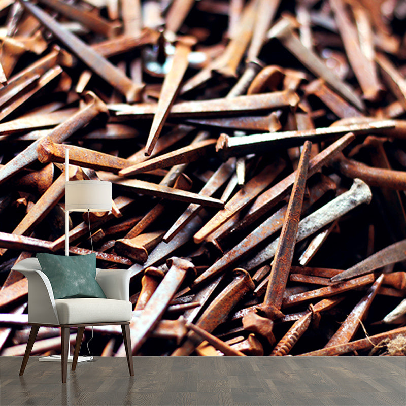 Room Wall Mural Industrial Metal Decorative Eco-friendly Wall Covering