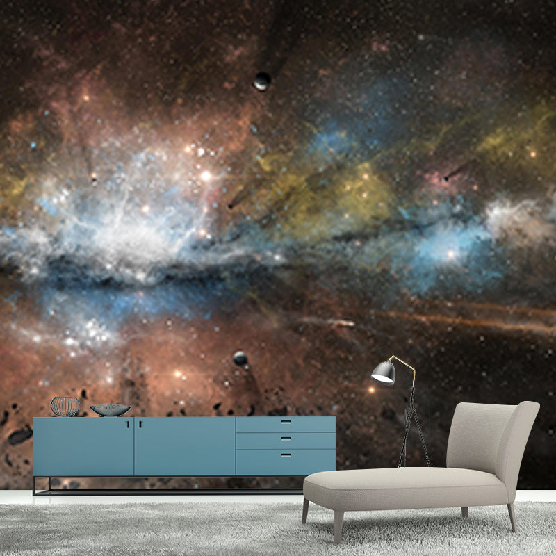 Room Customized Wallpaper Mural Novelty Universe Mildew Resistant Wall Decor