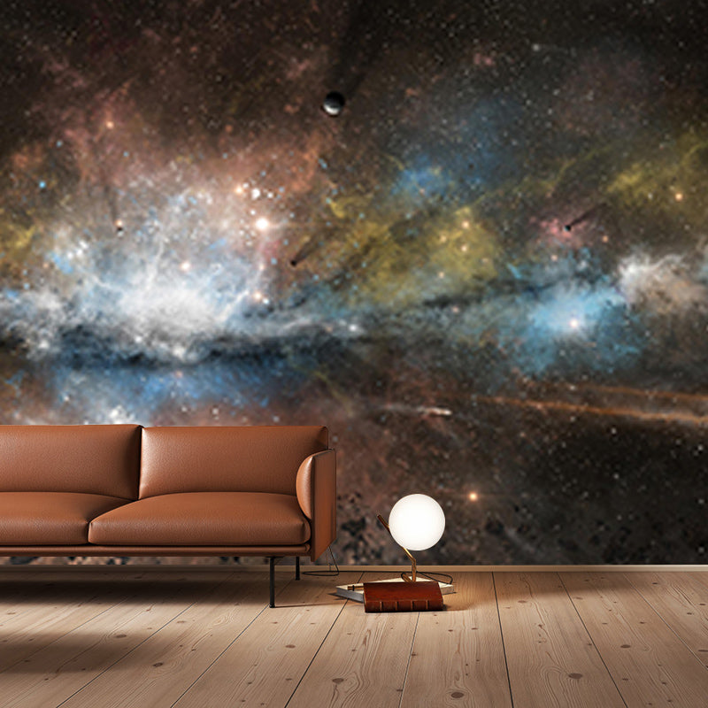 Room Customized Wallpaper Mural Novelty Universe Mildew Resistant Wall Decor