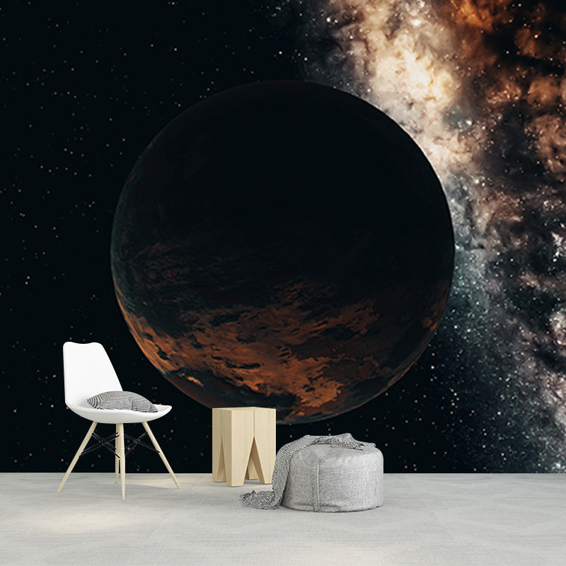 Room Wall Mural Wallpaper Novelty Universe Mildew Resistant Wall Decor