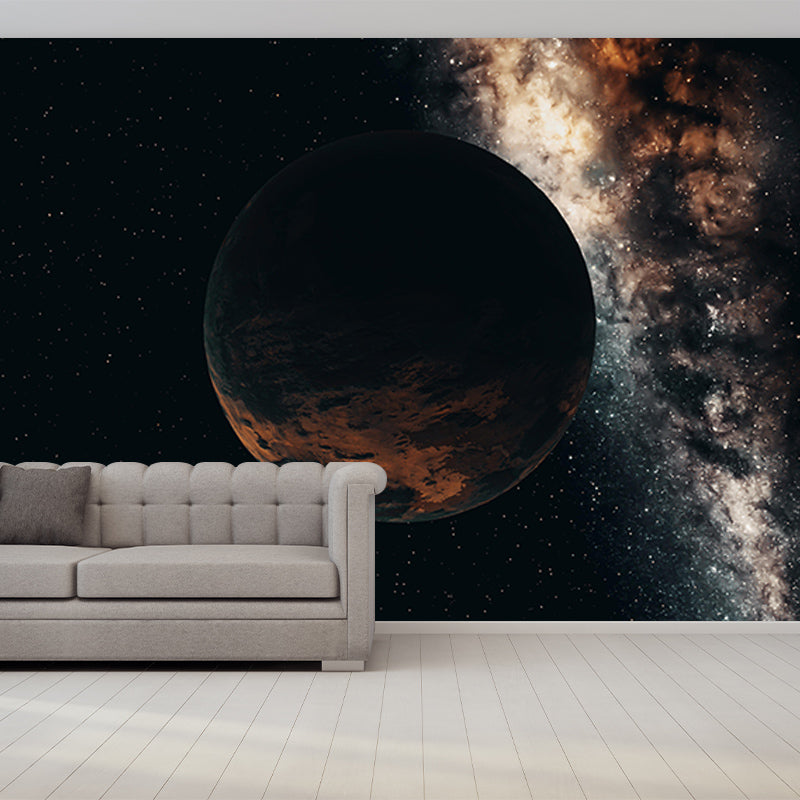 Room Wall Mural Wallpaper Novelty Universe Mildew Resistant Wall Decor