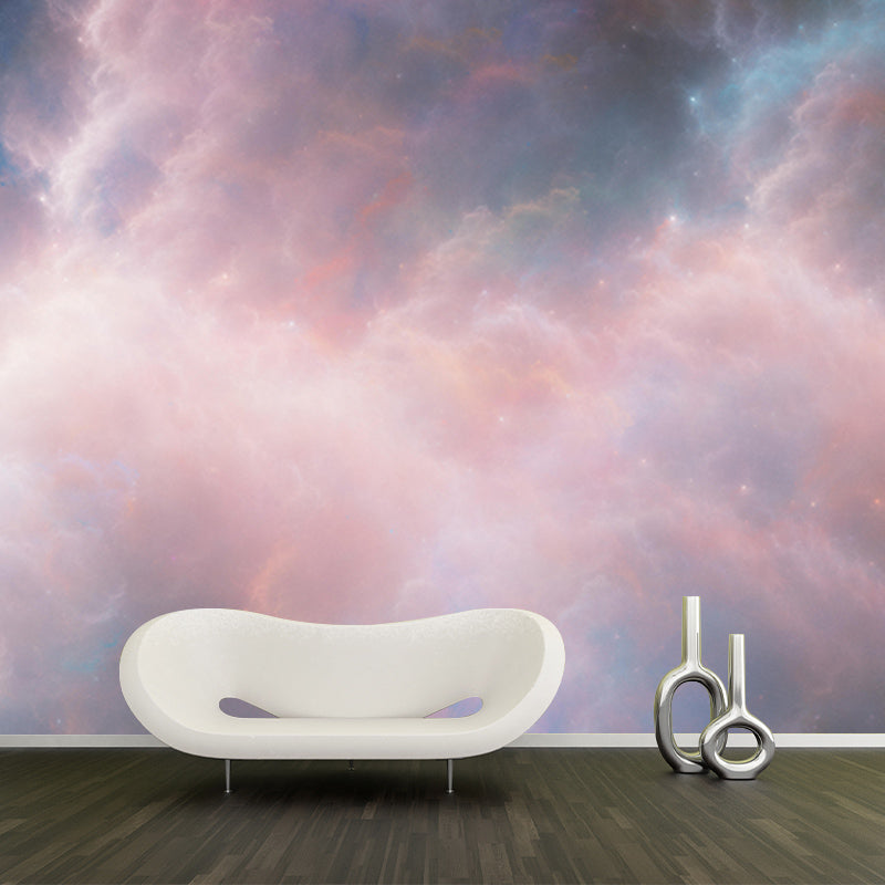 Living Room Wall Mural Wallpaper Novelty Universe Mildew Resistant Wall Decor