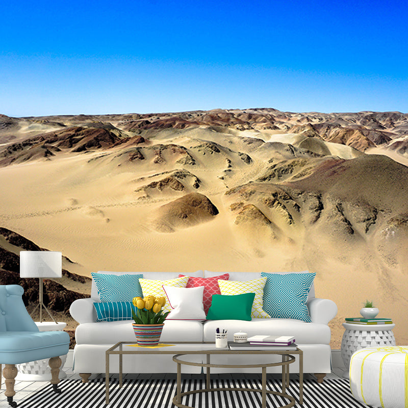 Modern Style Desert Mural Wallpaper Mildew Resistant Wall Decor