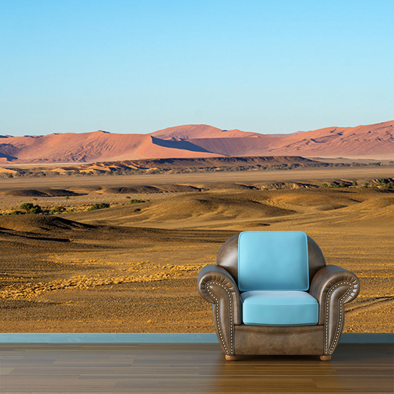 Modern Desert Mural Wallpaper Mildew Resistant Bedroom Wall Decor