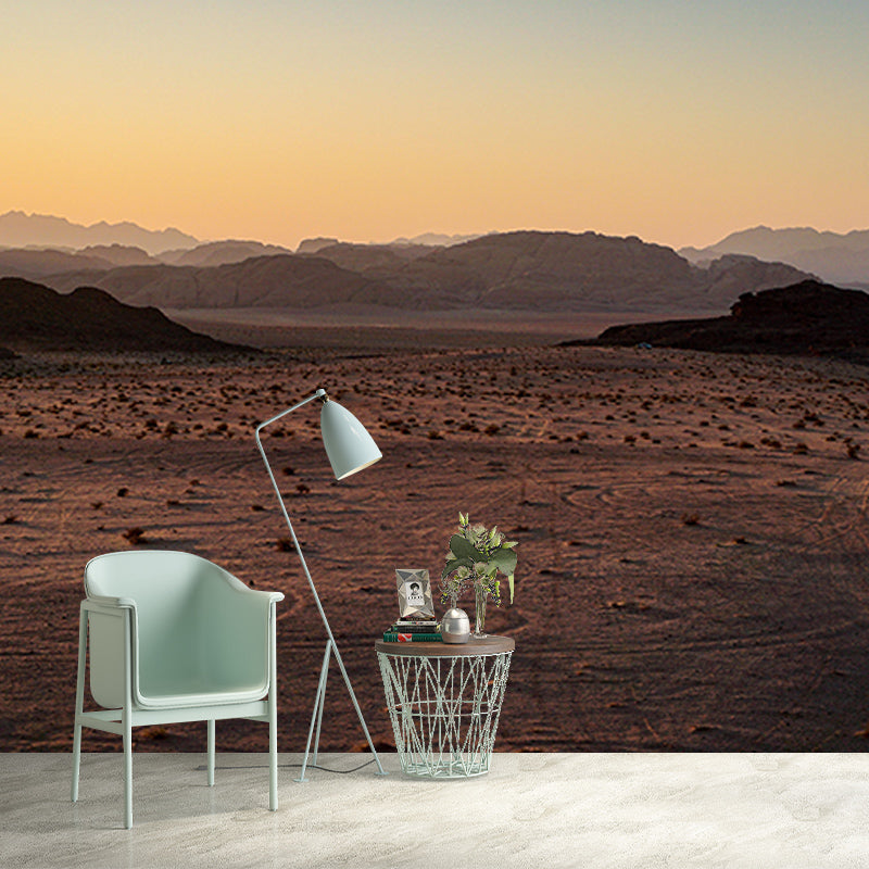 Modern Desert Mural Wallpaper Mildew Resistant Bedroom Wall Decor