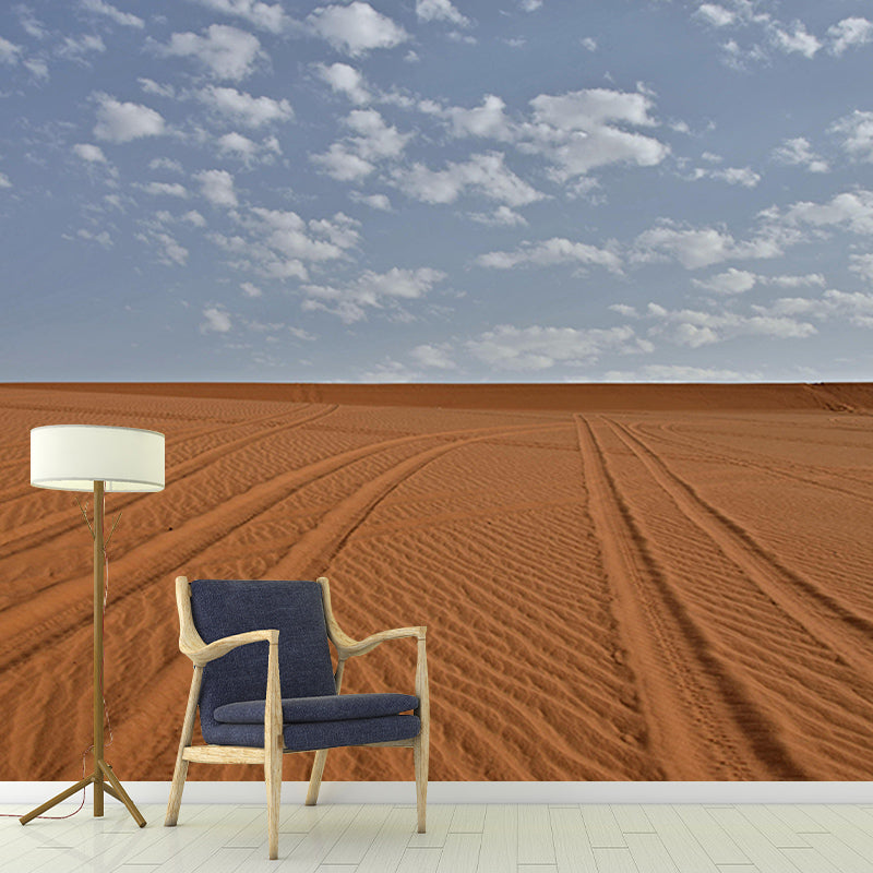 Bedroom Wall Mural Wallpaper Modern Desert Mildew Resistant Wall Decor