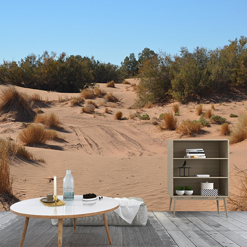 Bedroom Wall Mural Wallpaper Modern Desert Mildew Resistant Wall Decor