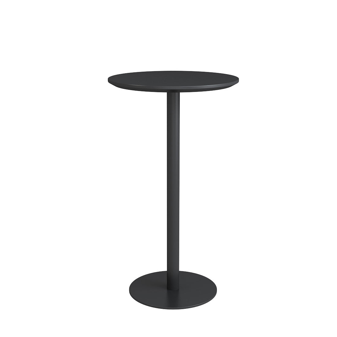 Contemporary Round Bar Dining Table Indoor Wood Bar Table with Iron Base